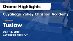 Cuyahoga Valley Christian Academy  vs Tuslaw  Game Highlights - Dec. 11, 2019