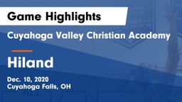 Cuyahoga Valley Christian Academy  vs Hiland  Game Highlights - Dec. 10, 2020