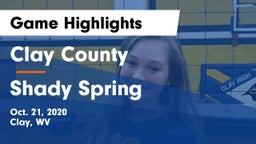 Clay County  vs Shady Spring  Game Highlights - Oct. 21, 2020