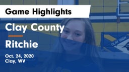 Clay County  vs Ritchie Game Highlights - Oct. 24, 2020