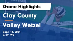 Clay County  vs Valley Wetzel Game Highlights - Sept. 14, 2021