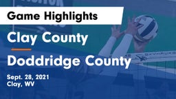 Clay County  vs Doddridge County  Game Highlights - Sept. 28, 2021