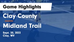 Clay County  vs Midland Trail  Game Highlights - Sept. 20, 2022