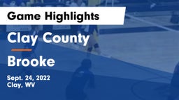 Clay County  vs Brooke  Game Highlights - Sept. 24, 2022