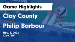 Clay County  vs Philip Barbour  Game Highlights - Nov. 5, 2022