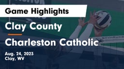 Clay County  vs Charleston Catholic  Game Highlights - Aug. 24, 2023