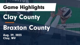 Clay County  vs Braxton County Game Highlights - Aug. 29, 2023