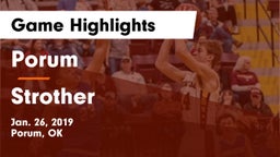 Porum  vs Strother  Game Highlights - Jan. 26, 2019