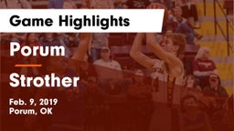 Porum  vs Strother  Game Highlights - Feb. 9, 2019