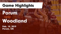 Porum  vs Woodland  Game Highlights - Feb. 14, 2019