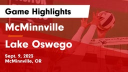 McMinnville  vs Lake Oswego  Game Highlights - Sept. 9, 2023