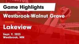 Westbrook-Walnut Grove  vs Lakeview  Game Highlights - Sept. 9, 2023