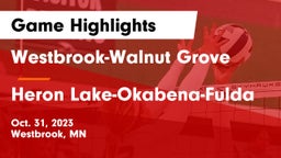 Westbrook-Walnut Grove  vs Heron Lake-Okabena-Fulda Game Highlights - Oct. 31, 2023