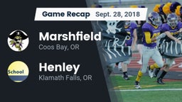 Recap: Marshfield  vs. Henley  2018