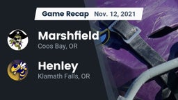Recap: Marshfield  vs. Henley  2021