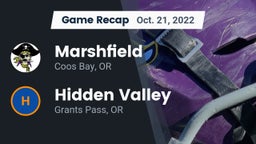 Recap: Marshfield  vs. Hidden Valley  2022