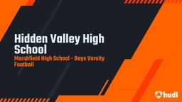 Marshfield football highlights Hidden Valley High School