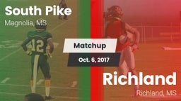 Matchup: South Pike vs. Richland  2017