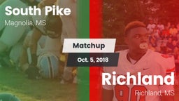 Matchup: South Pike vs. Richland  2018