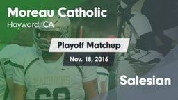 Matchup: Moreau Catholic vs. Salesian 2016