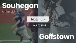 Matchup: Souhegan vs. Goffstown  2018