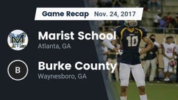 Recap: Marist School vs. Burke County  2017