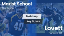 Matchup: Marist School vs. Lovett  2019