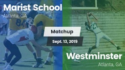 Matchup: Marist School vs. Westminster  2019