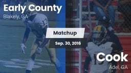 Matchup: Early County vs. Cook  2016