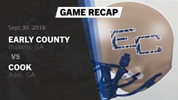 Recap: Early County  vs. Cook  2016