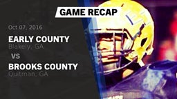 Recap: Early County  vs. Brooks County  2016
