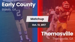 Matchup: Early County vs. Thomasville  2017