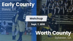 Matchup: Early County vs. Worth County  2018