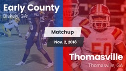 Matchup: Early County vs. Thomasville  2018