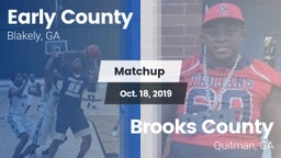 Matchup: Early County vs. Brooks County  2019