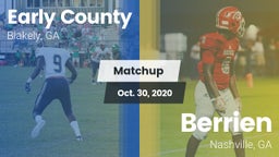 Matchup: Early County vs. Berrien  2020