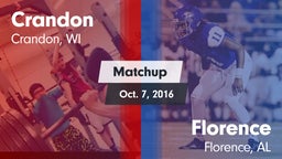 Matchup: Crandon vs. Florence  2016