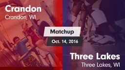Matchup: Crandon vs. Three Lakes  2016