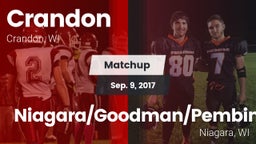 Matchup: Crandon vs. Niagara/Goodman/Pembine  2017