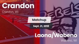 Matchup: Crandon vs. Laona/Wabeno 2018