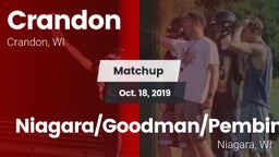 Matchup: Crandon vs. Niagara/Goodman/Pembine  2019