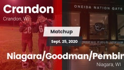 Matchup: Crandon vs. Niagara/Goodman/Pembine  2020