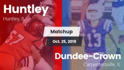 Matchup: Huntley vs. Dundee-Crown  2019