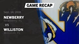 Recap: Newberry  vs. Williston  2016