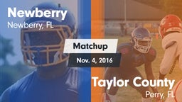 Matchup: Newberry vs. Taylor County  2016