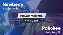 Matchup: Newberry vs. Pahokee  2016