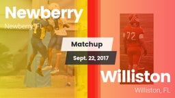 Matchup: Newberry vs. Williston  2017