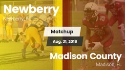 Matchup: Newberry vs. Madison County  2018