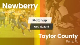 Matchup: Newberry vs. Taylor County  2018