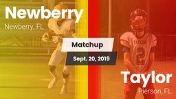 Matchup: Newberry vs. Taylor  2019